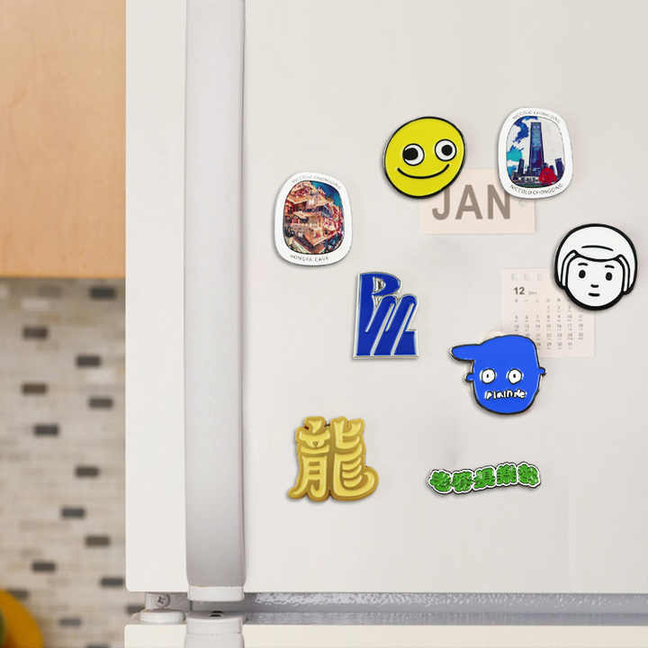 Factory Oem Alloy Polish Clothing Branded Hardware Fridge Magnet Maker Set with logo