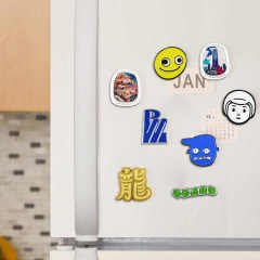 Factory Oem Alloy Polish Clothing Branded Hardware Fridge Magnet Maker Set with logo