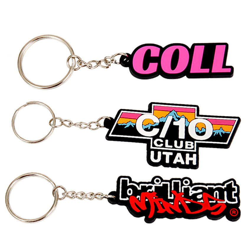 Oem Souvenir 2d Pvc Label Key Chain Toy Ice Cream Keychain China Sale