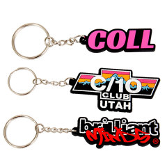 Oem Souvenir 2d Pvc Label Key Chain Toy Ice Cream Keychain China Sale