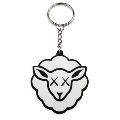 Fashion Promotional Soft Pvc Keychain Personalized Custom Silicone Rubber Sheep Keychain