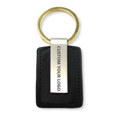 Personalised Western Diy Embossed Blank Leather Keychains for Laser Engraving