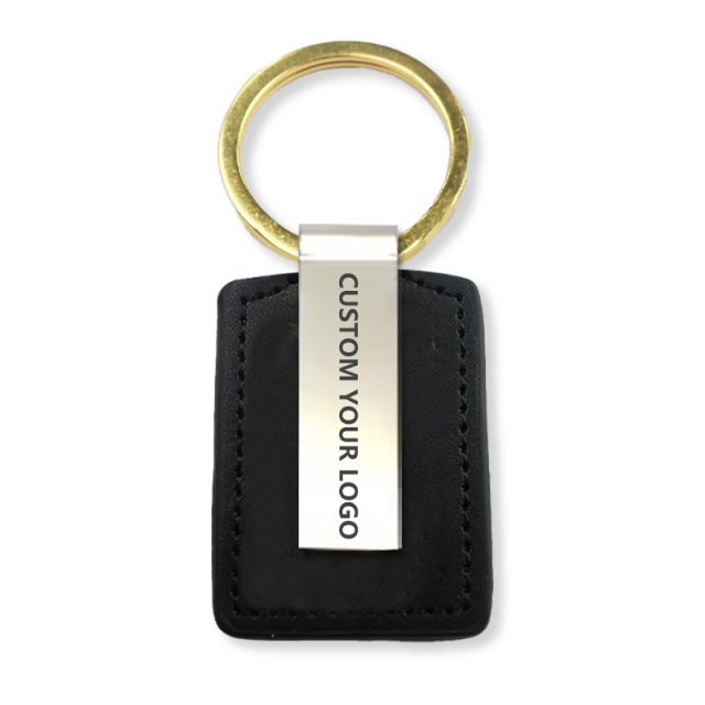 Personalised Western Diy Embossed Blank Leather Keychains for Laser Engraving