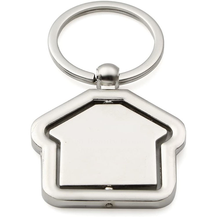 Fashion Modern Moving New Home Housewarming Gift Souvenir Key Ring Custom New Adventures Stainless Steel Keychain