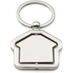 Fashion Modern Moving New Home Housewarming Gift Souvenir Key Ring Custom New Adventures Stainless Steel Keychain