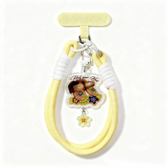 Wholesale Custom logo Cute Charm Wrist case Nylon Phone Strap Phone Holder