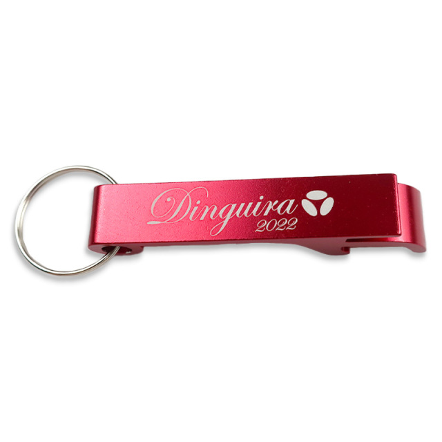 Wholesale Aluminum Alloy Metal Custom logo Beer Bottle Opener Aluminum Keychain Waterproof