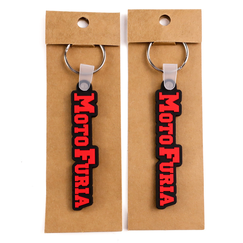 Custom Pvc Keychain Personalized Words Cartoon Key Ring Fashion Letter Key Holder Decorative Pendant Fit Women Car Keys Chain