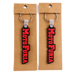 Custom Pvc Keychain Personalized Words Cartoon Key Ring Fashion Letter Key Holder Decorative Pendant Fit Women Car Keys Chain