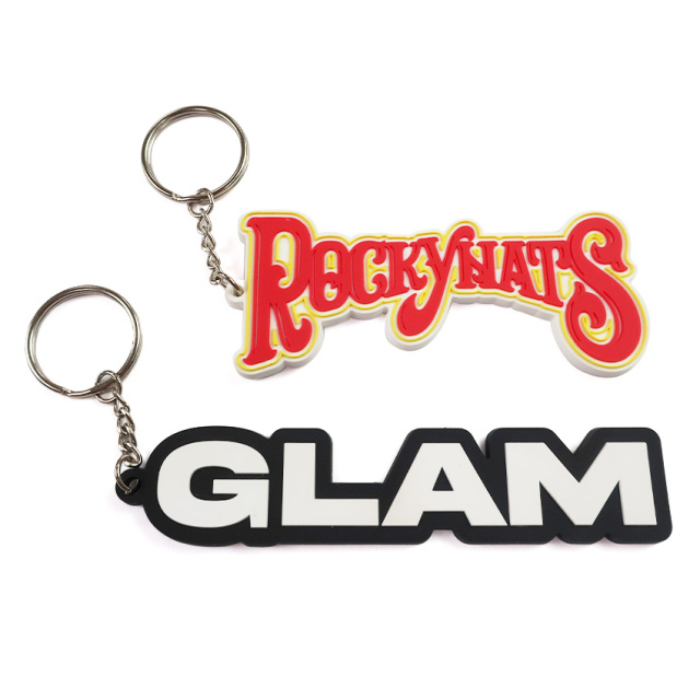 China Factory Custom Handmade Rectangle 2d Uv Printing Pvc Keychains Movable