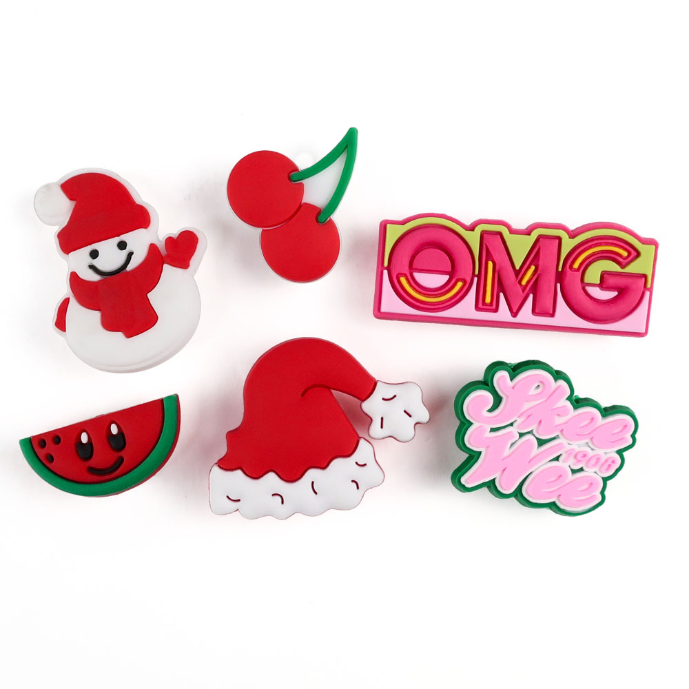 Cheap Custom Festive Style Magnetic Hat Christmas Ornaments Gift Mini Silicone Rubber Pvc Fridge Refrigerator Magnet