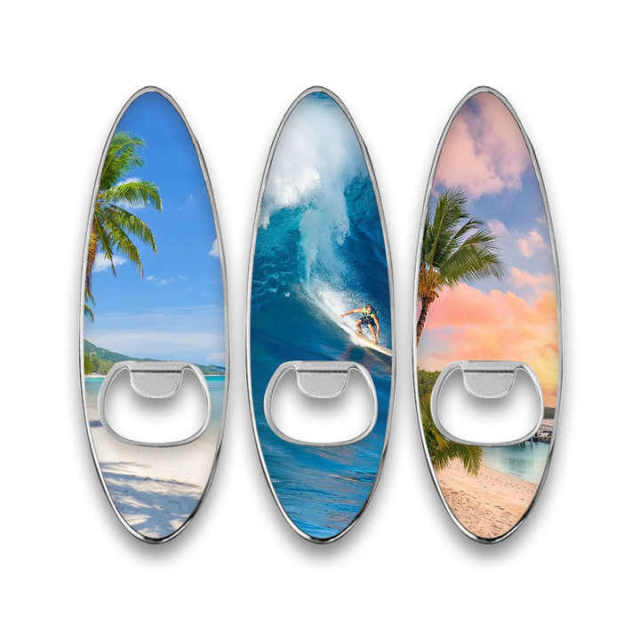 China Factory Custom Shape Drink Beer Epoxy Alloy  Bottle Opener Custom Metal Fridge Refrigerator Magnet Oem