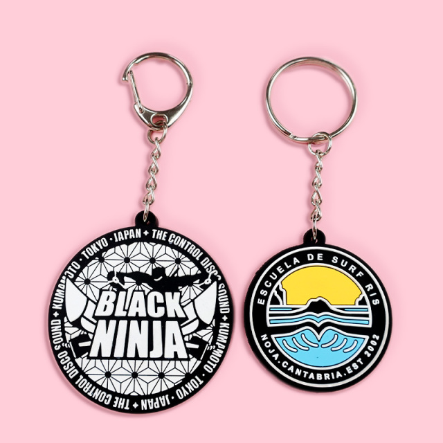Free Sample Promotional Gifts Custom Design Embossed Soft 2D 3D Rubber Pvc Cute Key Chain Silicone Keychain