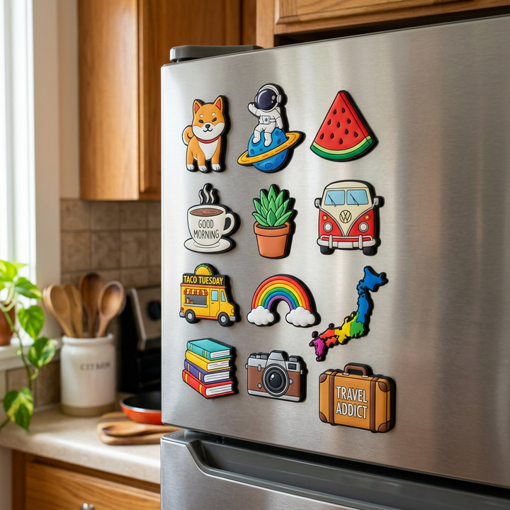 Custom OEM 2D/3D Logo Soft Rubber Fridge Magnets Wholesale Corporate Gift