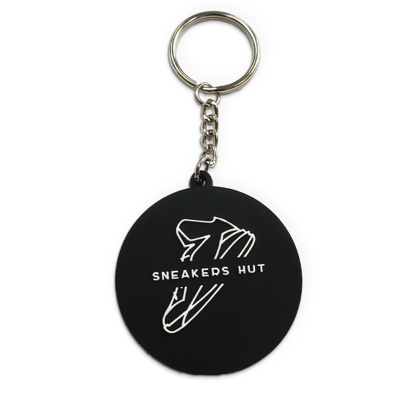 Fashion Promotional Key Ring Rubber Key Chains Custom logo Silicone Keychain Soft Pvc Keychains