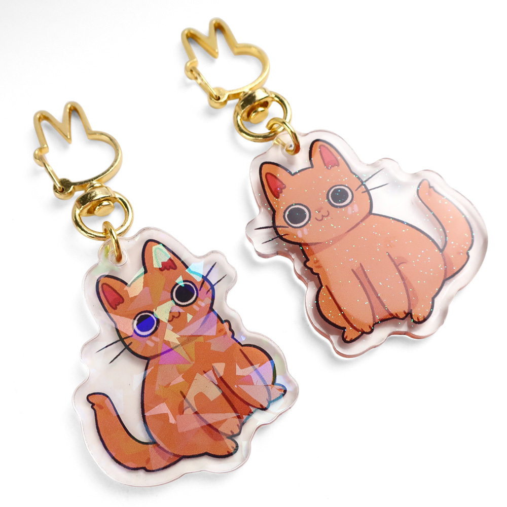 Wholesale Custom Acrylic Keychain Charms Custom logo Acrylic Key Ring