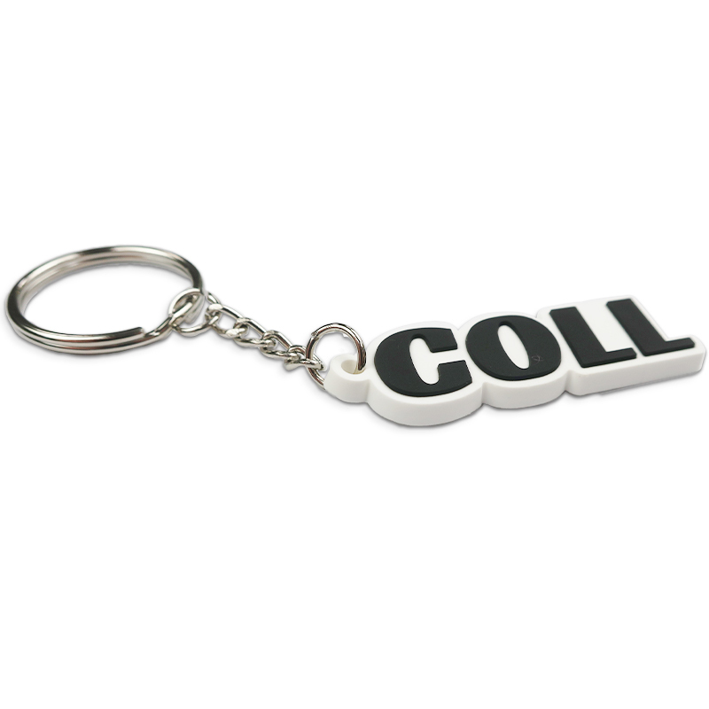 Wholesale Custom Shape Color Rectangle 2d Rubber Charm Pvc Silicone Mold Keychain