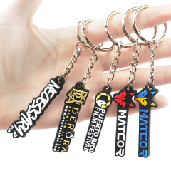Promotional Plastic Key Chains Custom logo Personalized Silicone Pretty Cheap Rubber Keychain