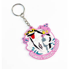 Custom Create Your Own Recycled Plastic Keychain Keyring Nfc Silicone Key Chain Tag