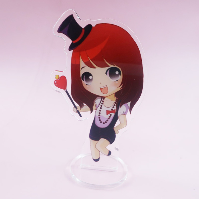 Personalized Stand Custom Anime Figure clear Acrylic Stand Model Plate Desk Decor Standing Sign Keychain Standee for Fans Gifts