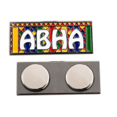 Unique Simple Custom Embossed logo Metal License Plate Magnetic Letters Fridge