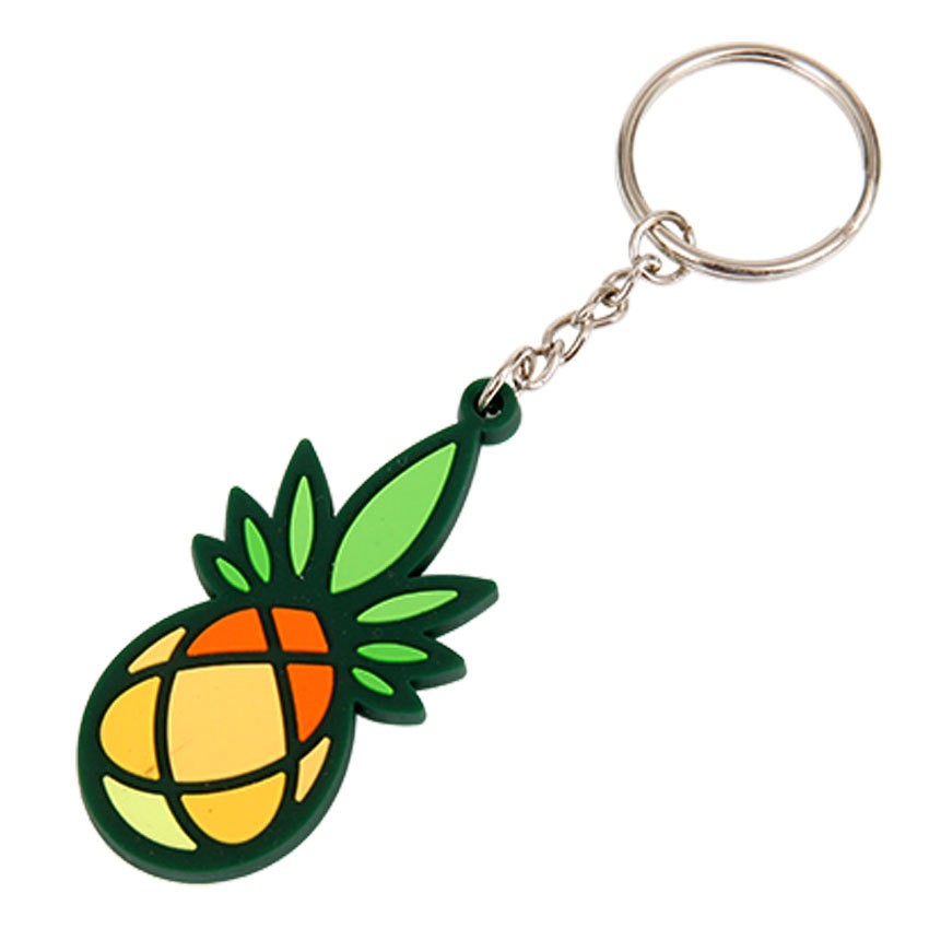 Custom Key Chains and Handbag Charms Food Pvc Hamburger Coloured Keyring