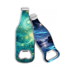 China Factory Custom Shape Drink Beer Epoxy Alloy  Bottle Opener Custom Metal Fridge Refrigerator Magnet Oem