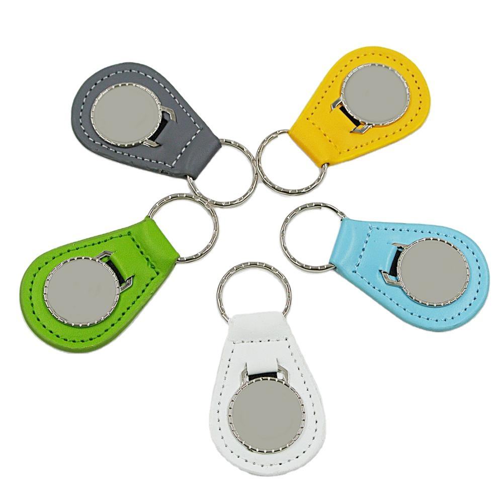 Factory Design Custom logo Luxury Man Cute Metal Keyring Sublimation Blank Car Key Chain Keychain Leather