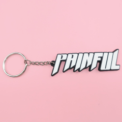 Fast Custom Quote Handbag Pvc Material Cartoon Keychain with Strap