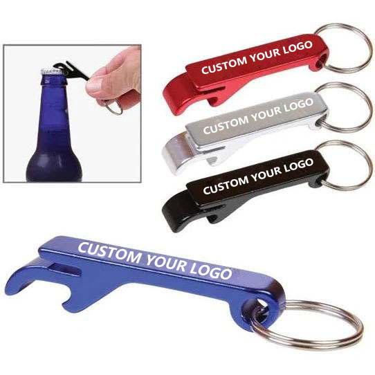 Custom Sublimation Blank Aluminum Alloy Can Tab Bottle Opener Beer Bottle Opener Keychain Metal Key Chain with shotgun Tool