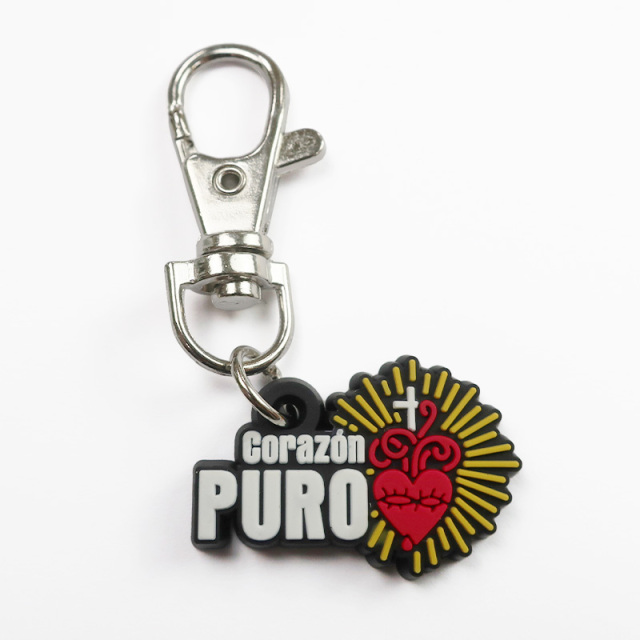 Promotional Silicone Key Chain Plastic Keychain Custom logo Rubber Keychain Accessories