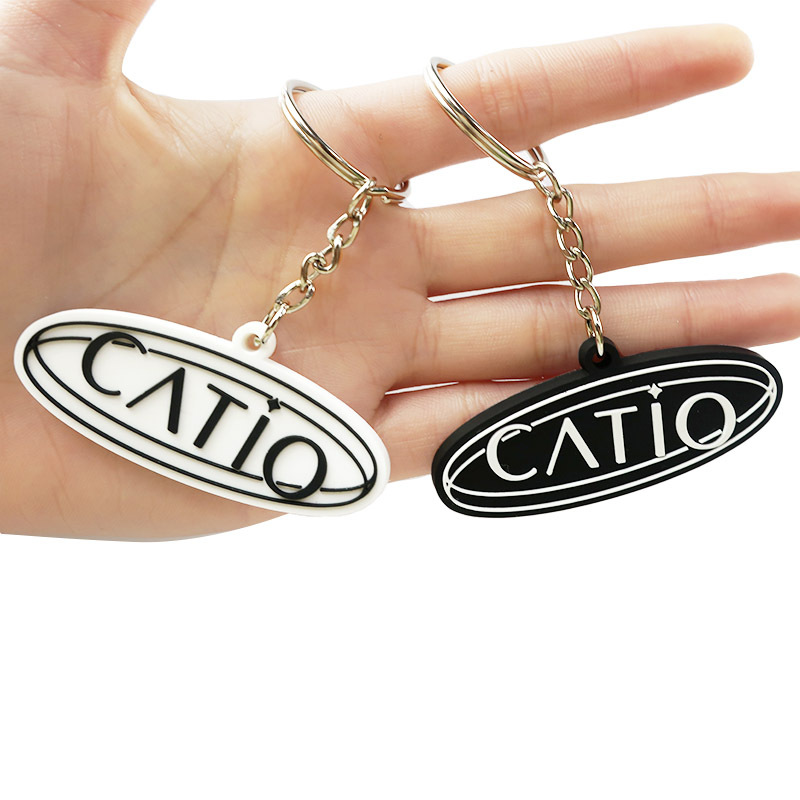 Fashion Silicone Rubber Keychain Personalized Promotional Souvenirs Gift Rubber Plastic Puzzle Keychain