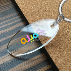 Low Moq Customised Transparent Acrylic Keychain Packaging