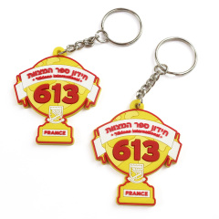 China Factory Custom Handmade Rectangle 2d Uv Printing Pvc Keychains Movable