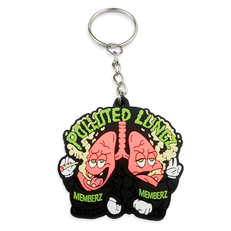 Wholesale Custom Promotional Personalized Design Silicone Pvc Keychain Rubber Key Chains