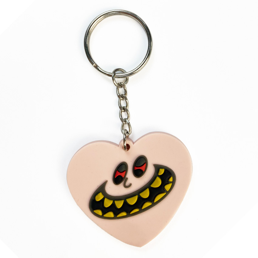 Custom Create Your Own Recycled Plastic Keychain Keyring Nfc Silicone Key Chain Tag