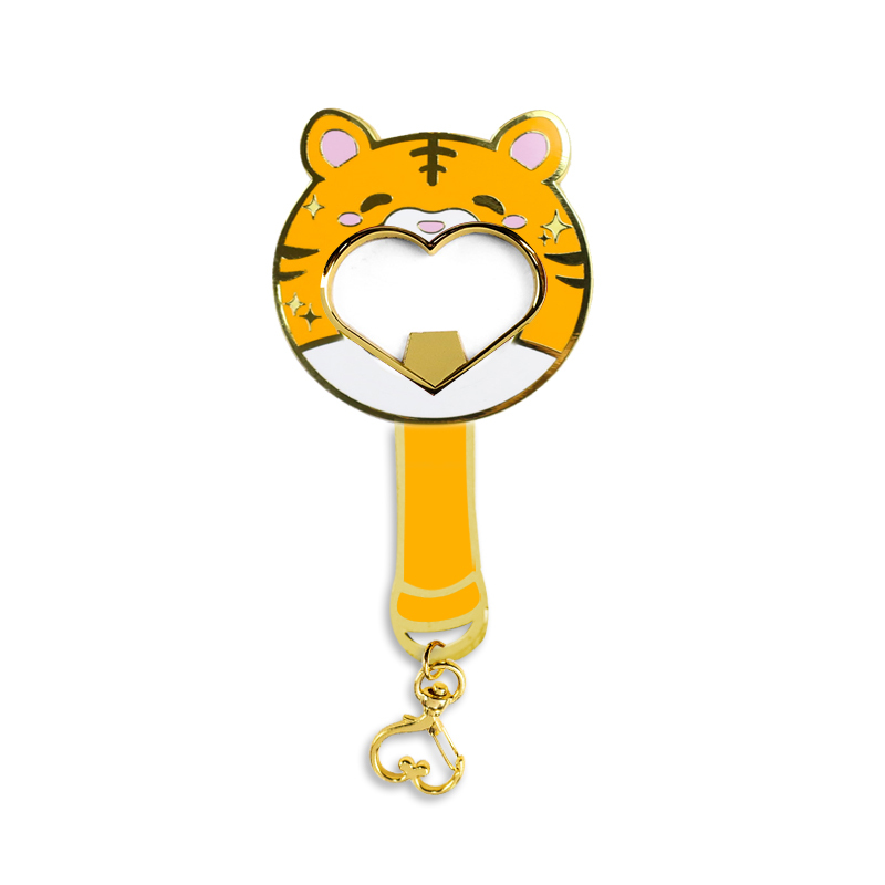 High Quality Custom Painted Plated Color Hardware Laser Engraving logo Bottle Opener Key Ring with logo