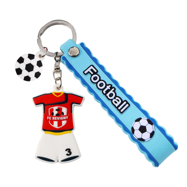 Factory Custom Initial Clothes Shaped Key Chain Sports Jersey Jacket Keyring