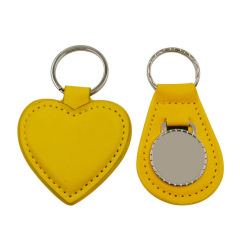 Factory Design Custom logo Luxury Man Cute Metal Keyring Sublimation Blank Car Key Chain Keychain Leather