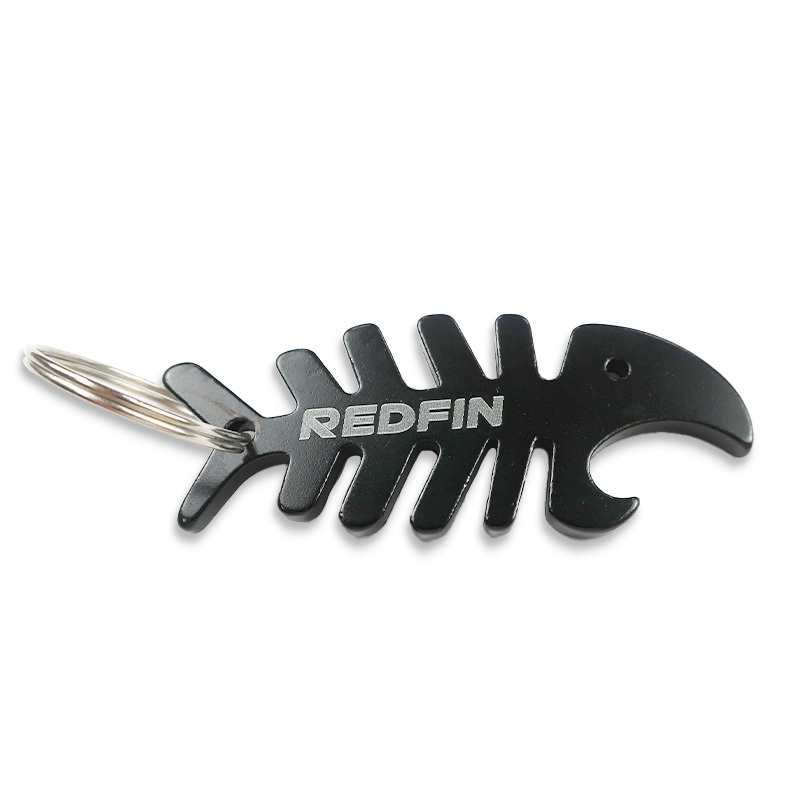 Wholesale Aluminum Alloy Metal Custom logo Beer Bottle Opener Aluminum Keychain Waterproof