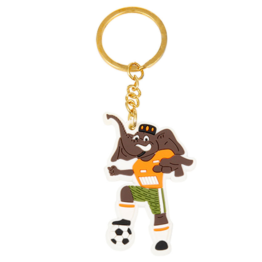Promotional Trendy Products 2025 Personalized Promotion Soft Pvc Soccer Baseball Key Chain Custom