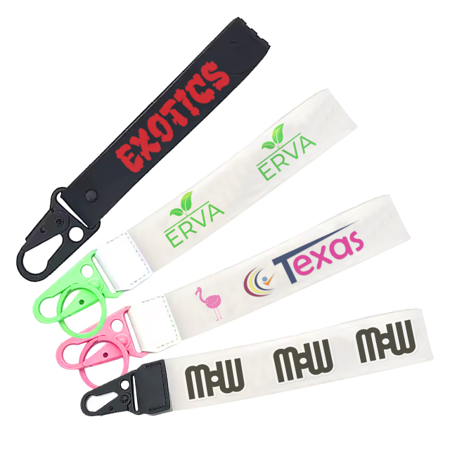 Cheap Free Design Pvc Silicone Motorcycle Wrist Lanyards Striped Keychain Wrist Strap with logo