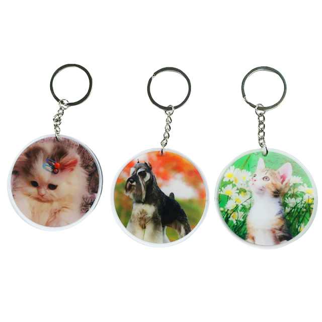Custom Colored Printed Acrylic Keychain Custom Acrylic Key Chain Wedding Gift