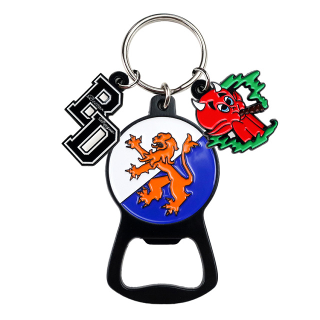 High Quality Zinc Alloy Custom Copper Plated Bottle Opener Key Chain Lobster Clasp Keyring Gadgets
