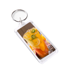 Custom logo Acrylic Key Rings Wholesale Double Sided Printed Boba Milk Tea Cup Acrylic Keychain Charms for Jewelry Making