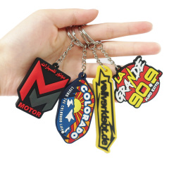 China Factory Custom Handmade Rectangle 2d Uv Printing Pvc Keychains Movable