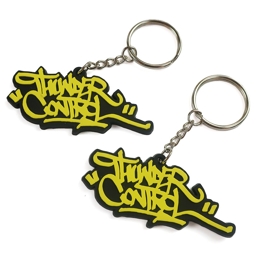 China Factory Custom Handmade Rectangle 2d Uv Printing Pvc Keychains Movable
