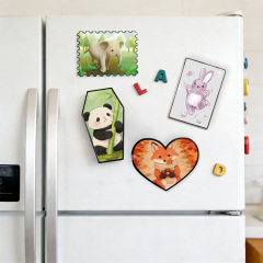 Cute Custom Size 32mm Printed logo Photo cat Fridge Magnets Picture Set