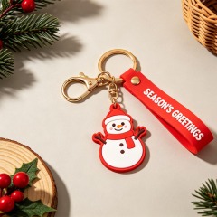 Personalized Christmas PVC Keychain Custom Holiday Party Favor Gift