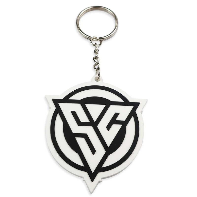 Custom logo Fashion Personalized Keychain Rubber Key Ring Soft Pvc Keychain Silicone Keychain